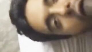 Indian Amateur Sucks a Big Black Cock99999