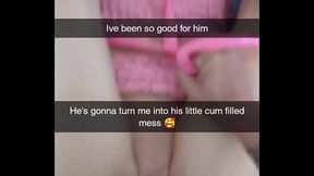 Cheating MILF wife gets creampied on Snapchat compilation
