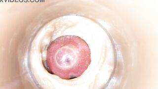 Jizz Inwards Me Over and Over! Camera inwards Vag fucktoy Internal ejaculation Love glove POINT OF VIEW