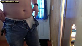 Gloryhole DILF deepthroating stranger