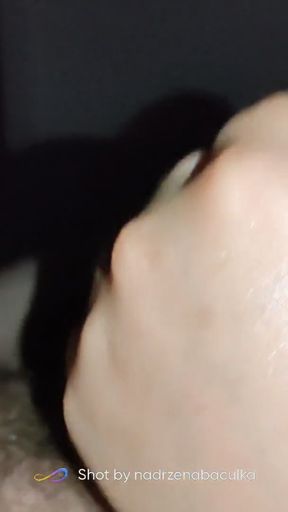 Make my boyfriend happy handjob amateur couple night games with the penis   Clip 1