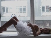 Blonde babe Julia Reutova arousing us in this erotic HD video