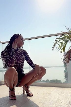 Tease on the Balcony