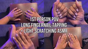 ASMR Femdom Long Manicured Fingernail Tapping and Scratching