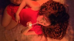 As we lay down in bed, you can't help but ask me to light up Xx