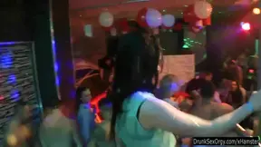Party girls have fun in the club