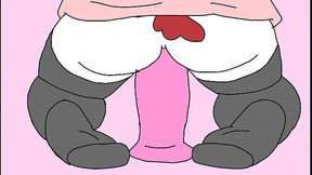 Vein rides dildo