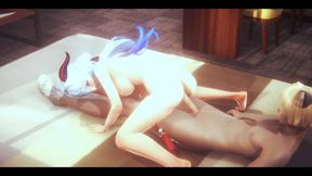 Genshin Impact Hentai - Ganyu Multiple Cums - Japanese Asian Manga Anime Film Game Porn
