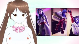 Try Not To Cum Challenge to Anime Overwatch (Rule 34, Lewd VTuber)