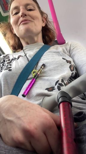 Jaw-dropping moment from &quot;Bus Wanker! Edition 3. The one where hot, sweaty, sexy mom jerks off &amp; does pussy farts on a crowded&hellip;&quot;