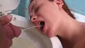 Redhead Thrilled by Pissing & Blowjob Gets Rough Sex Passionately