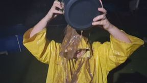 Night time wet and muddy rainwear