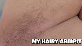 Playing & Touching My Hairy Armpits – Super Close-Up Bushy Pits Tease