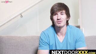 NextDoorXXX.com - Solo jock Tyler Kodiak beats his own man meat in a hot jerk off