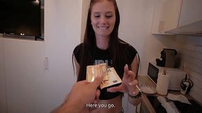 She needs some extra cash to pay for rent and she earns it by fucking