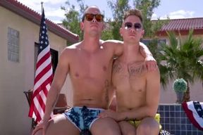 guy gets tied And Edged For The fourth Of July