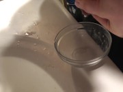 Breast milking in a bowl