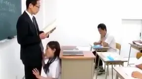 Seductive Jap Teacher Gets Fucked Hard in Classroom Orgies
