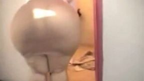 Curvaceous Brazilian wife in tight skit crawls in the bedroom