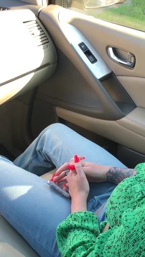 Desperation Squirt & Pee of a 6 Girls in My Car