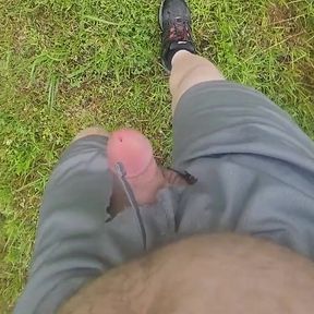 Enjoying Time at the Park in My Holy Shorts.