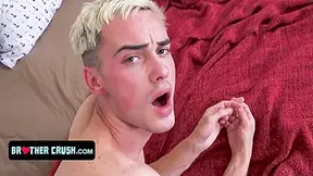 Horny Stepbrother Sticks His Fat Dick Up His Little Stepbros Ass