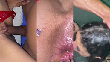 Encontro com o negão, dei meu cuzinho e tomei banho de porra
