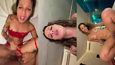Encontro com o negão, dei meu cuzinho e tomei banho de porra