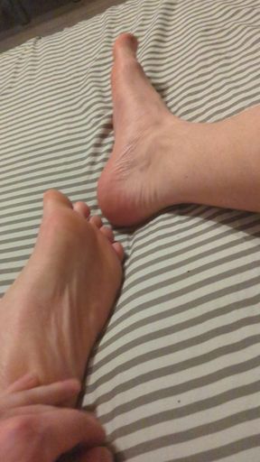 My Feet After Gym: Sweaty Socks Off, Tired Soles Close-Up (Foot Fetish)