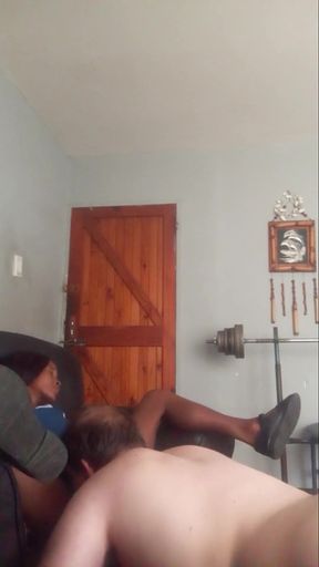 White Man Licks and Eats 19 Year Old Girl Pussy