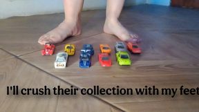 I'll crush their collection with my feet