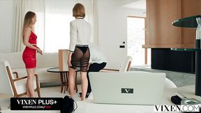 Super spy Bella Spark seduces Nata Gold and her BF in intense outdoor threesome