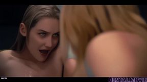 Ai Hentai - Alien Creature Transforms Tiffany Tatum And Kelly Collins Into Horny