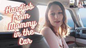 Handjob from Mommy in the Car