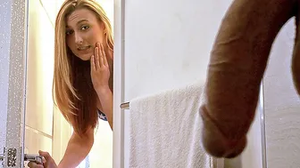 Stepsis pleasures her stepbrother with a blowjob and hardcore sex ending in a facial