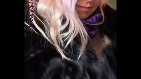 Flashing my tits at Burger King