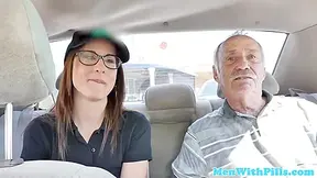 18+ Pounded By Oldman On Table - Tattooed Teen