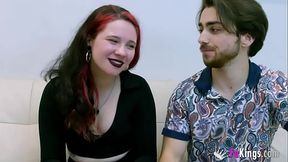 Redhead teen Inna Black is always eager to suck cocks. She can'_t live without '_em!