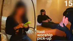 Beach Resort Waitress Is Picked Up During Her Lunch Hour To Have Her Feet Licked & Toes Sucked Passionately While Blindfolded & Smoking - Foot Worship Pick Up 15
