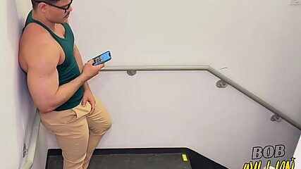 Caught by Security Fucking on the Emergency Stairs