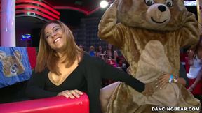 Dancing Bear - These Crazy Girls Are Having a Bachelorette Party and Who Better Than the Dancing Bear to Get Things Started