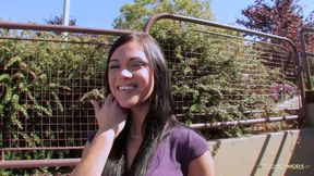 Brunette gets fucked doggy style after getting cunnilingus