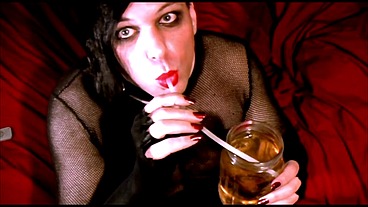 Hot Trans Slut Drinks Piss