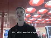 CZECH HUNTER 382 -  Rather Than Waiting For The Train, Hot Jock Rides A Dick Bareback