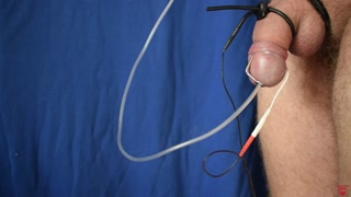 Hot orgasm from sounding ESTIM to cum in the tubule