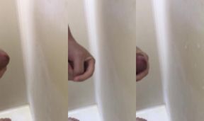 吐息が止まらない！足をガクガクさせながらの射精！