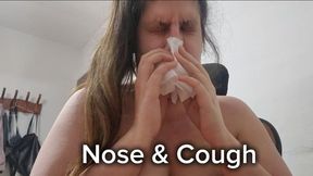 Nose Blowing and Coughing Fetish – Blowing My Nose and Coughing Repeatedly for Your Pleasure