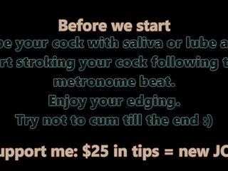 Guided JOI, Metronome Edging Defiance