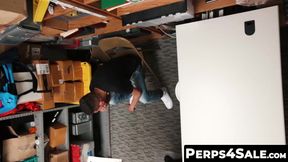 Horny Security Guards Ass Bangs a Sweet Skinny Thief