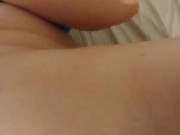 White girl spreads ass cheeks while Latin Thug Fucks and Destroys Pussy in sideways position Pov